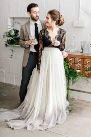Empire Waist Long Sleeves Lace White Black Prom Dresses Formal Pregnant Evening Dress Ld1800 Casual Wedding Dress Black Lace Wedding Edgy Bridal
