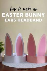 I usually leave out markers, crayons, stick on gemstones (affiliate) and easter stickers (affiliate). Easter Bunny Ears Headband Craft For Kids