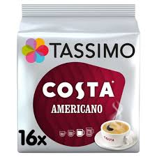 Tassimo Costa Americano Coffee Pods 16serv 144g Tesco Groceries