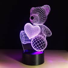 Blinking mode is additionally supported. 3d Color Changing Mood Lamp Animal Cute Teddy Bear Bulbing Light Usb Love Bear Luminous Doll Lovely Gifts For Kids Friends Girl Doll Lamp Teddy Bear Lampbear Lamp Aliexpress