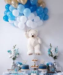 Rose Alfresco Dinner Party Baby Shower Wall Decor Teddy Bear Baby Shower Decorations Baby Bear Baby Shower