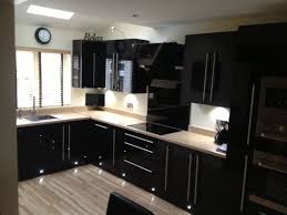 Black Hi Gloss Acrylic Kitchen Kitchen Inspiration Design Kitchen Design Modern Black Kitchen