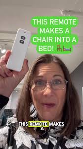This remote makes a chair into a bed and it’s so easy, your kids or your  great grandma can do it! Perfect solution for an apartment or seniors home.  #sleepersofa #sleepchair #chair ...