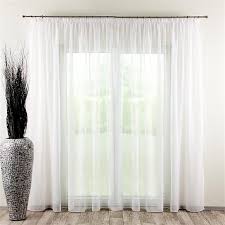 Gardinenstoff stores mit bleiband leinenoptik bordüre bon appetit besteck karo weiß taupe schwarz raumhoch 300cm. Gardine Mit Krauselband Weiss Mit Bleiband 901 00 300 260 Cm Dekoria