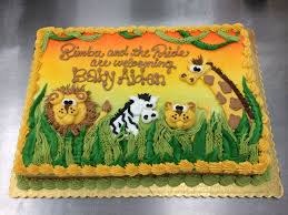 Jungle Safari Cake By Stephanie Dillon Ls1 Hy Vee Safari Birthday Cakes Safari Baby Shower Cake Jungle Safari Cake