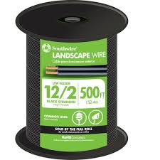 Southwire 250 Ft 10 2 Black Stranded Cu Low Voltage Landscape Lighting Wire 55213501 The Home Depot
