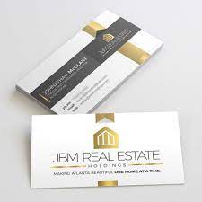First impressions are lasting ones. Business Cards Designed For Jbm Real Estate Holdings L Business Card Design Card Design Cards