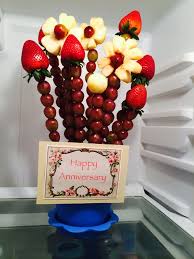 4 year anniversary gifts for her. Traditional Gifts For The 4th Anniversary Are Fruit And Flowers So I Made A Fr Marriage Anniversary Gifts 4th Wedding Anniversary Gift 4th Wedding Anniversary