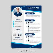 Curriculum Template Free Vector Curriculum Template Resume Design Free Resume Design Creative