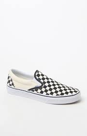 How to clean your checkered vans! Vans Classic Checkerboard White Black Slip On Shoes Pacsun