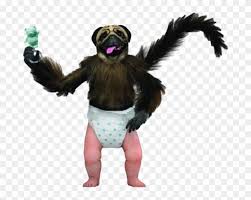 Next, draw the big shape of the eyes as well as coloring them in. Ape Drawing Baby Puppy Monkey Baby Doll Hd Png Download 690x590 2732850 Pngfind