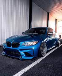 bmw f87 m2 slammed in long beach blue bmw bmw m2 bmw cars