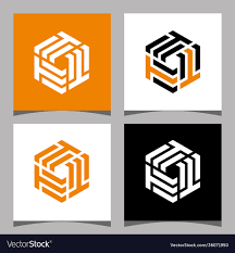 Creative Initial Letter Ttt Hexagon Logo Design Vector Image