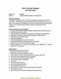 Briliant Grocery Store Manager Job Description For Resume For Sample Resume For Assistant Manager In Retail Retail Resume Retail Resume Template Store Manager