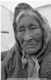 Annie G Robert at Fort McPherson Fish Camp in 1982