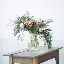 Personally, i prefer free styling flowers in a. Rolled Neck Bubble Glass Vase Wide Mouth Terrain Flower Vase Arrangements Flower Arrangements Glass Vase