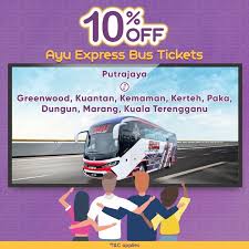 Kuala terengganu is encircled by many tourist destinations worth visiting. Browse Ayu Express On Easybook For The Latest Promotion On Discounted Bus Fares From Now Until 31st December Ayu Express I Bus Tickets Bus Fare No Worries