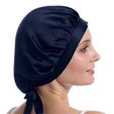 Green -Bonnet de nuit en soie mûre, bonnet de nuit en soie Pure, bandeau  élastique réglable