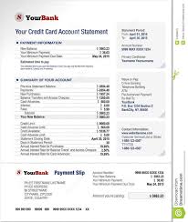 Credit Card Bank Account Statement Template Stock Vector Throughout Credit Card Bill Template Busi In 2020 Credit Card Statement Statement Template Bank Credit Cards