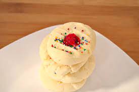 With wooden spoon (or by hand as i do it), blend in butter until soft, smooth dough forms. Whipped Shortbread 4 Ingredients Easy Cornstarch Food Meanderings