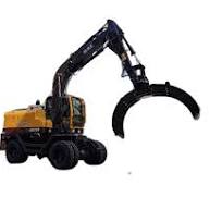 Jinggong Cotton Packer Digger Loading Grapple Excavator Crane Used in  Cotton Harvest