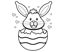 Huevos Conejo De Pascua Para Colorear