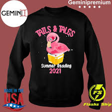 Shop flamingo merch created by independent artists from around the globe. Tails And Tales Summer Reading 2021 Flamingo Book Lovers T Shirt Usa Trending Store