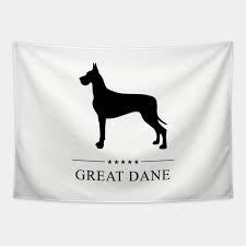 Maybe you would like to learn more about one of these? Great Dane Black Silhouette Great Dane Tapestry Teepublic