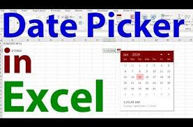 Date Picker In Excel The Coolest Little Helper In Excel Youtube Excel Excel Calendar Template Calendar Program