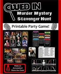 You've done all the legwork and purchased the. Clued In Murder Mystery Scavenger Hunt Printable Party Game Inspired By Clue