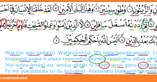 Demi (buah) tin dan (buah) zaitun Hukum Tajwid Surah At Tin Masrozak Dot Com