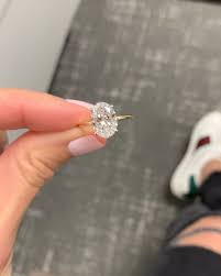 Complimentary diamond earrings with purchase over $1,000. 3ct Oval Engagement Ring With Whisper Thin Setting By Ring Concierge Engagement Rings Oval Classic Engagement Rings Modern Engagement Rings
