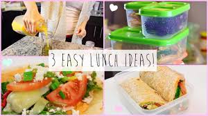 Find one day to meal prep. 3 Healthy Easy Lunch Ideas For Work School Youtube