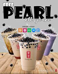 Gong Cha 8211 Pearl All You Can Promo Free Pearl Jellies On All Drinks Gong Cha Bubble Tea Milk Tea