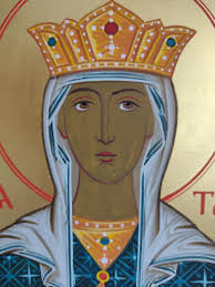 St. Tamara, Queen of Georgia Hand Painted Icon, Tamara of Georgia, Georgian  Saints, Christian Queens, St Tamara the Queen, Queen of Georgia