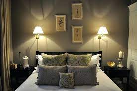 But i don't know whether lamps or sconces would best achieve that. Height For Bedside Wall Lamps Of Sconces Wall Sconces Bedroom Master Bedroom Lighting Wall Lights Bedroom