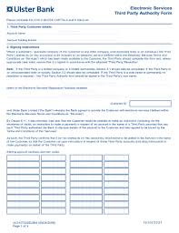 Ulster savings bank offers a large selection of online banking services that enable you to bank any time you want, from any location. Fillable Online Download Third Party Authority Form Ulster Bank Fax Email Print Pdffiller