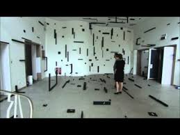 Esther Stocker Based On A Grid Mind The System Find The Gap Z33 Youtube Installation Art Installation Grid