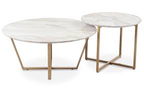 ensemble de 2 tables basses isadora effet marbre table basse table basse marbre blanc table basse marbre