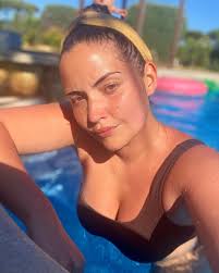 Jacqueline Jossa shows off her stunning weight loss in bikini swimming pool  snap
