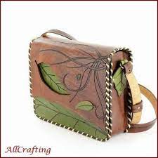 Brown And Green Leather Bag For Women Large Messenger Bag With Etsy Handmade Leather Bag Woman Leather Bags Handmade Natural Leather Bag