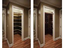 Wine cellaritems i used to build the wine cellar:the first thing i got was the glass door. Wine Closets Convert A Closet Pantry Or Staircase Vigilant