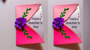 How to make handmade greeting cards for teachers day. Diy Teacher S Day Card How To Make Greeting Card For Teachers Day Teachers Day Card Making Idea Youtube Teachers Day Card How To Make Greetings Teacher Cards