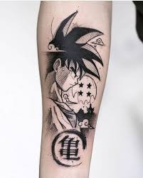 Tattoo on l_arm (lfa femal faces, inner arm snake); Dragon Ball Tattoo Forearm Novocom Top