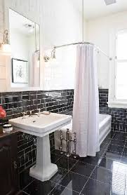 This Or That The Black White Bathroom Cococozy Black Tile Bathrooms Black And White Tiles Bathroom Black White Bathrooms