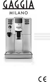 Gaggia united kingdom gaggia direct home page. Gaggia Anima Deluxe Manual