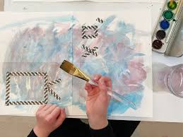 In this free art tutorial watercolor artist anne abgott reveals how she uses photography to shoot her own pictures and uses those pictures to help create cus. Tape Resist Watercolor Cards Kids Of All Ages Can Make The Budding Artists