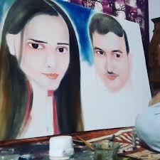 My work oil portrait painting....