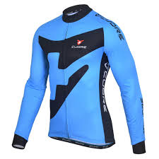 Bronze Men Cycling L Sleeve Thermal Jersey