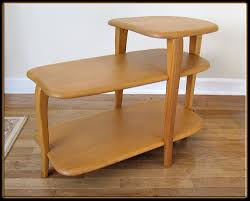 Mid Century Modern Heywood Wakefield M304 3 Tier End Table Vintage Original Round Coffee Table Coffee Table Pictures Coffee Table Design